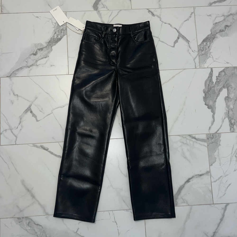 Aritzia Black Straight Leg Pants
